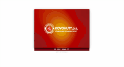 Desktop Screenshot of kovohuty.sk